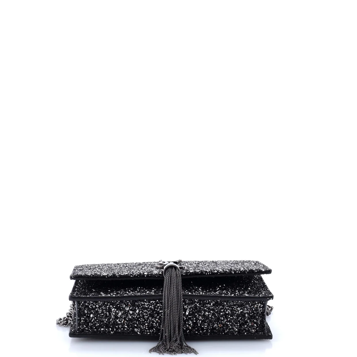 Classic Monogram Tassel Chain Wallet Glitter - Deep Luxury