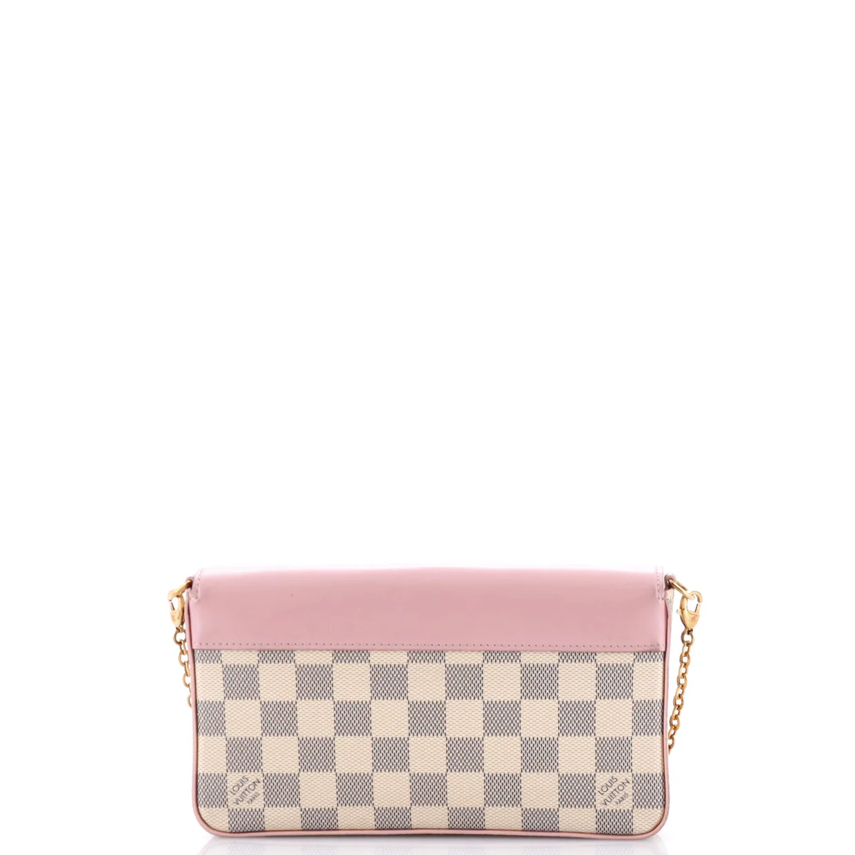 Felicie Pochette Damier and Leather - Deep Luxury