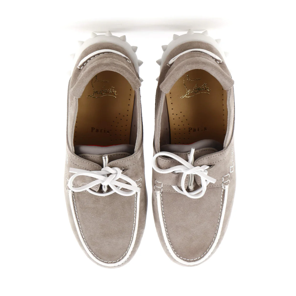 Men's Geromoc Lace Up Shoes Spiked Suede - Deep Luxury