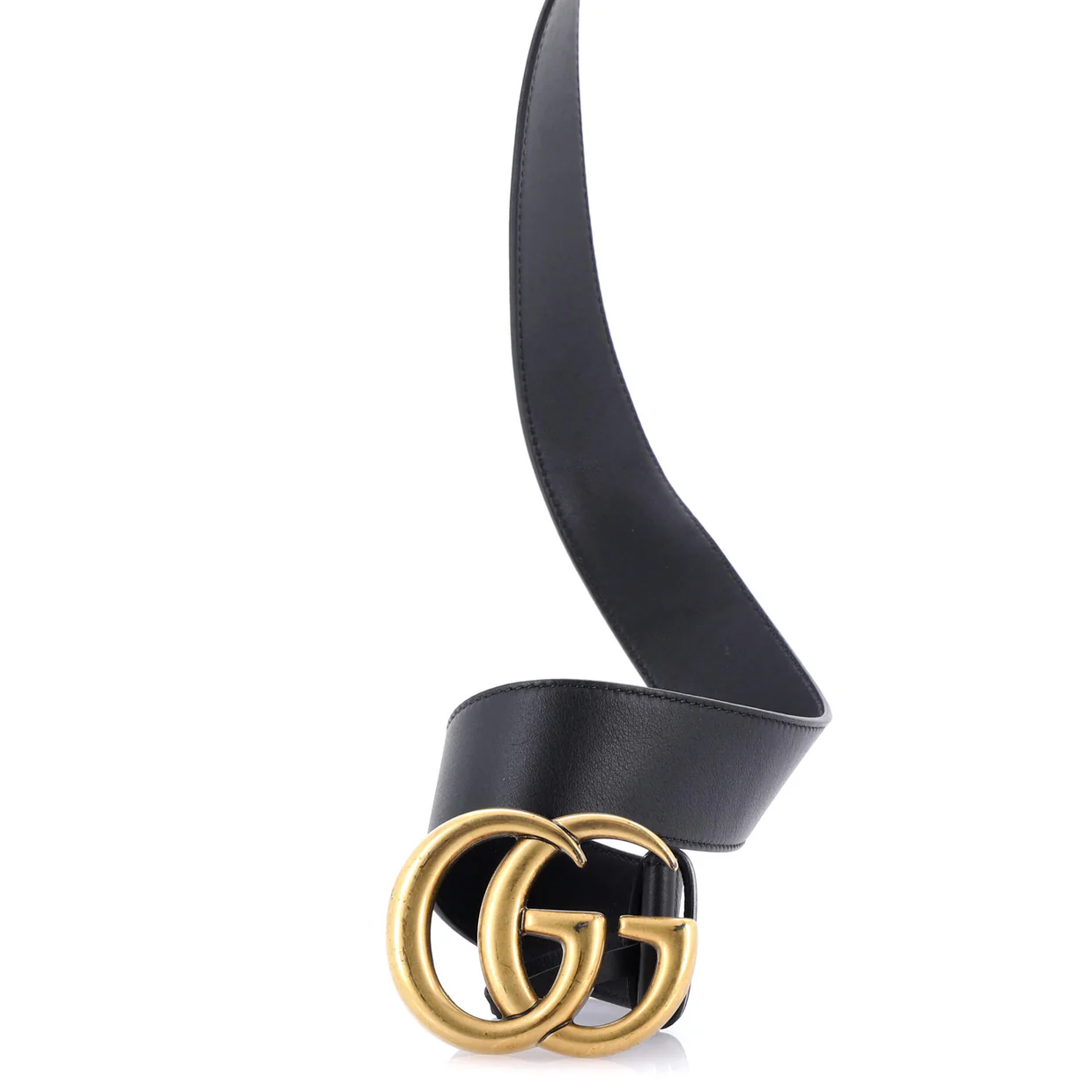 GG Marmont Belt Leather Wide 85 - Deep Luxury