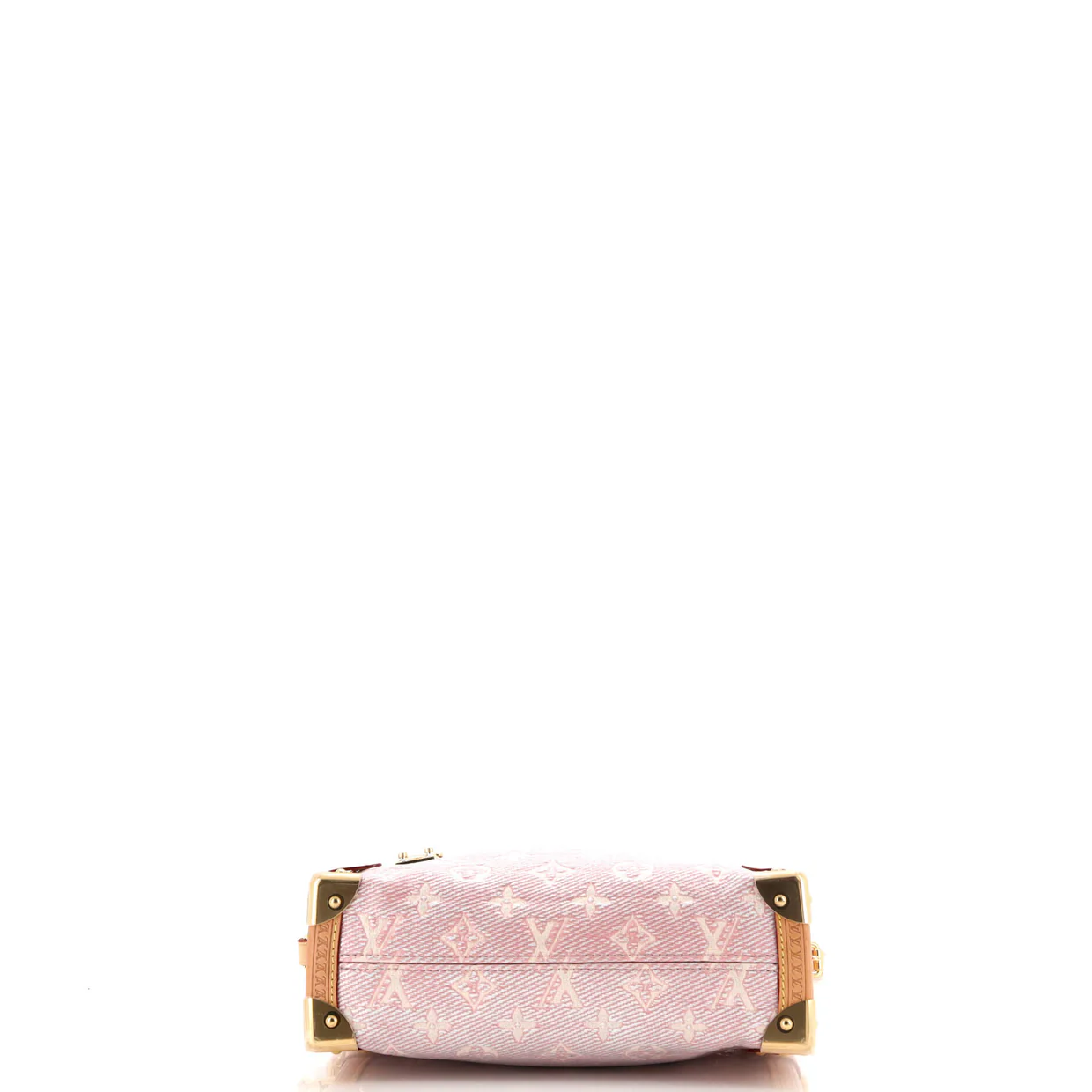 Side Trunk Handbag Monoglam Jacquard Canvas MM - Deep Luxury