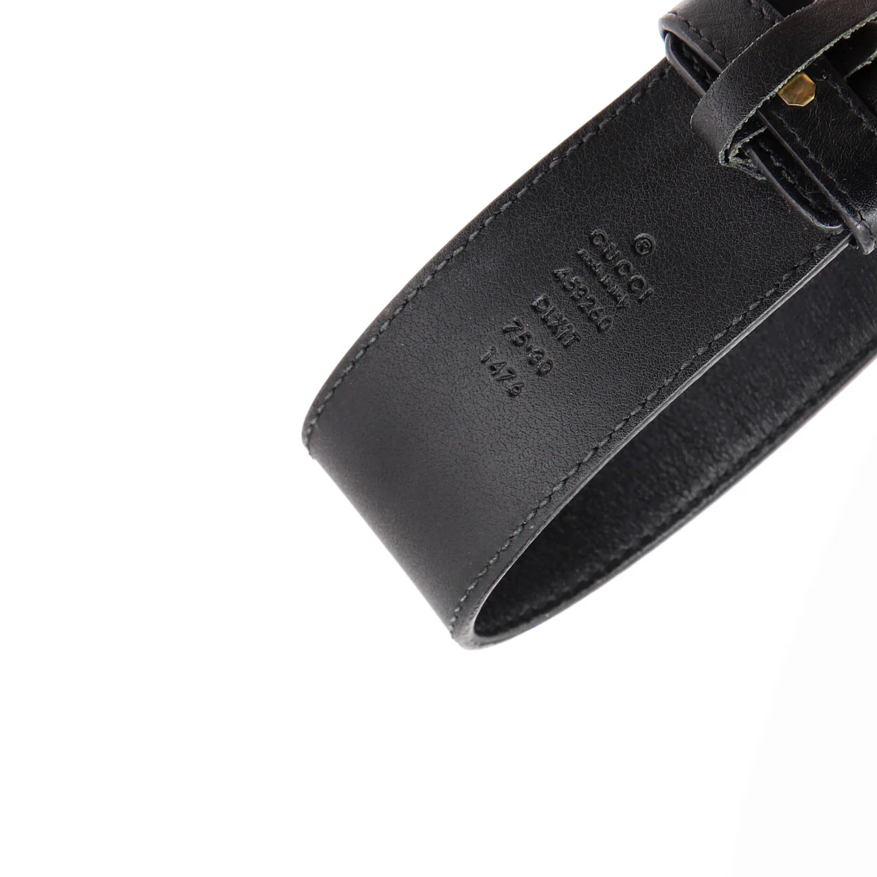 Pearly GG Marmont Belt Leather Wide 75 - Deep Luxury