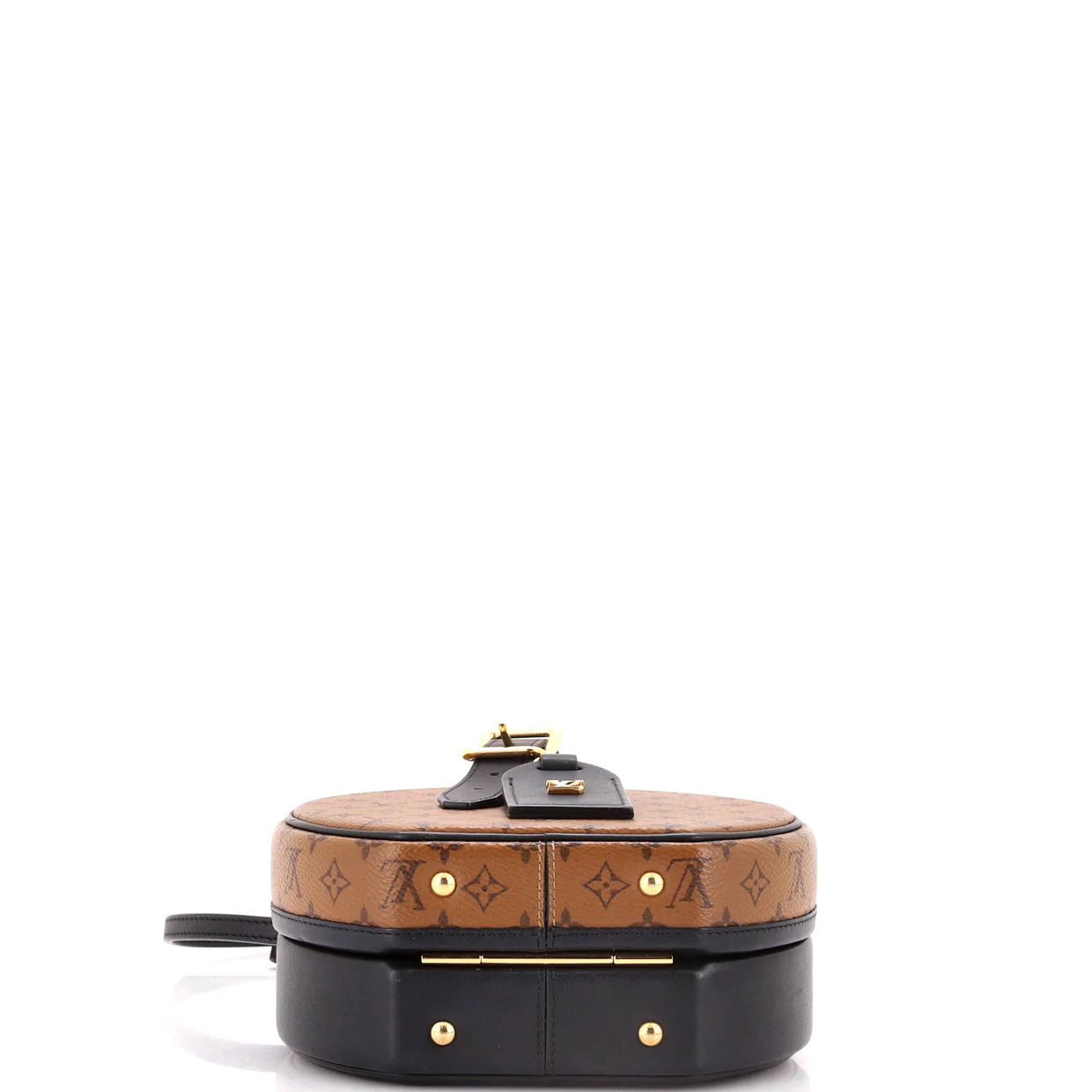 Petite Boite Chapeau Bag Reverse Monogram Canvas - Deep Luxury