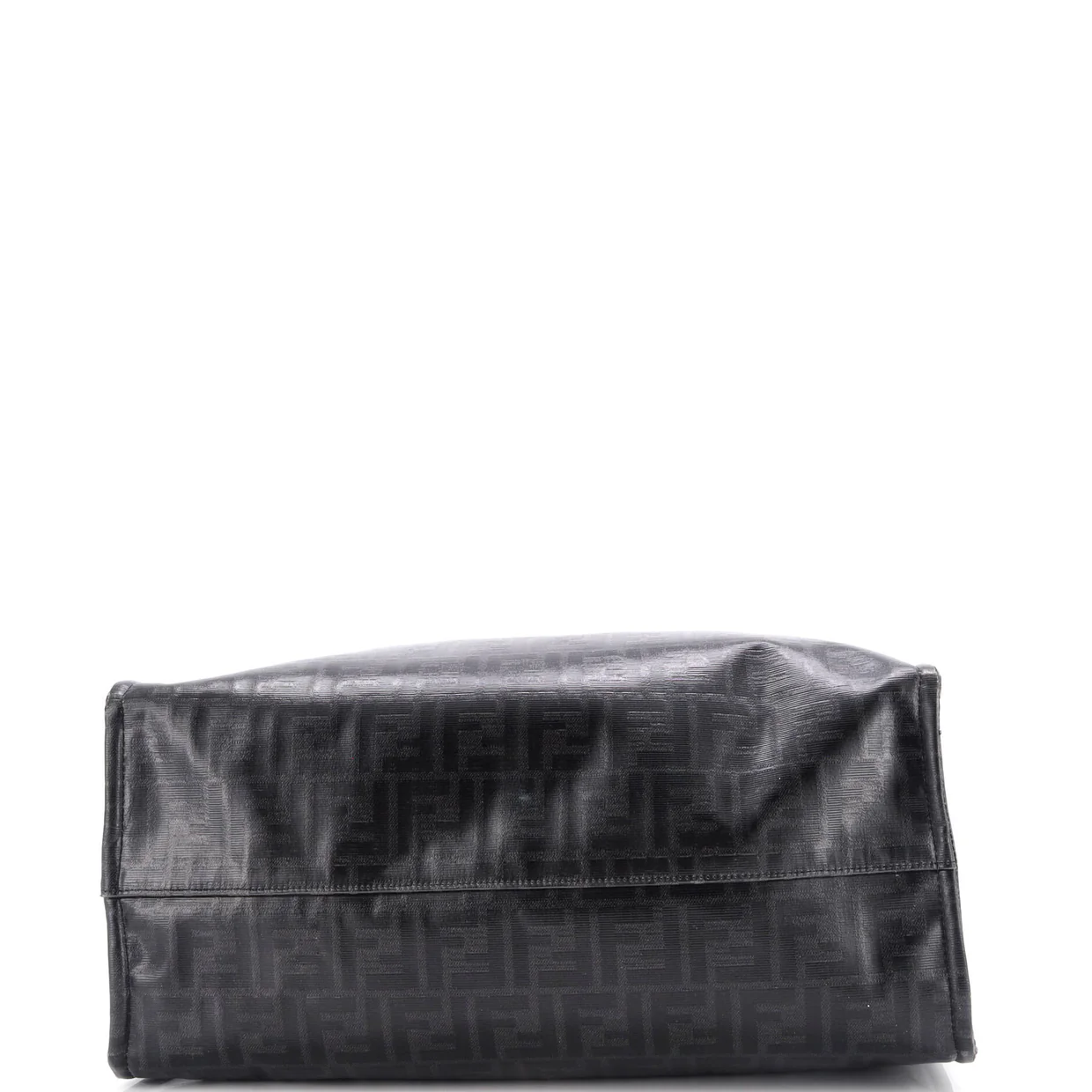 Mania Logo Shopper Tote Zucca Coated Canvas Large - Deep Luxury