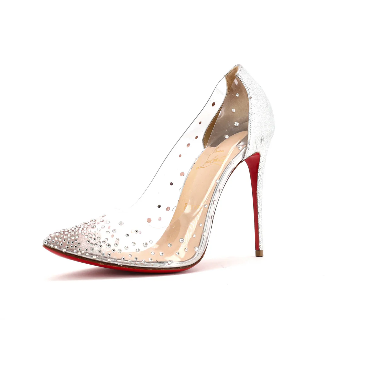 Women's Degrastrass Pumps PVC with Crystals 100 - Deep Luxury