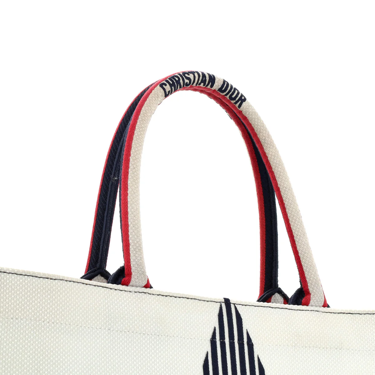 Dioralps Book Tote Embroidered Canvas Large - Deep Luxury