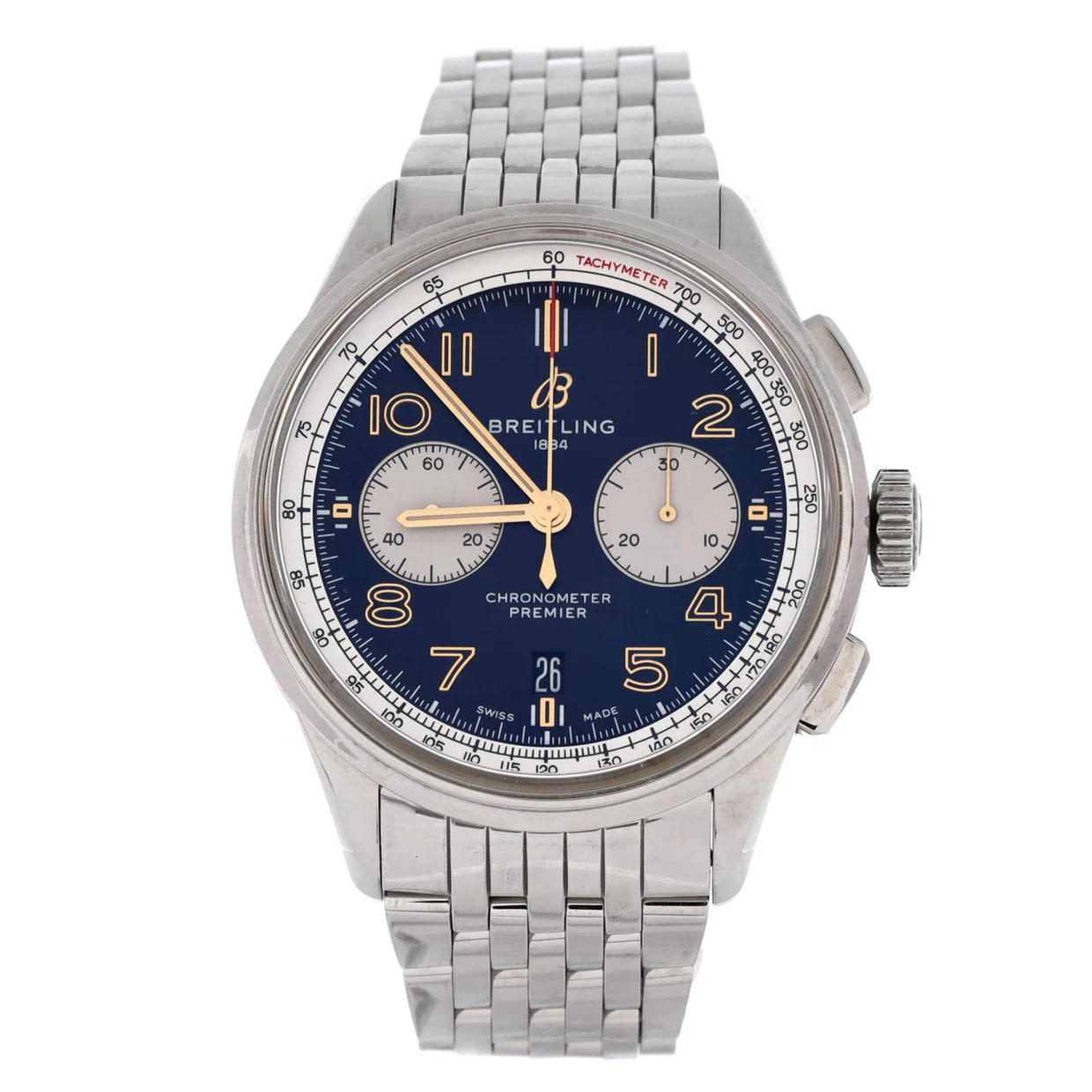Premier B01 Chronograph Automatic Watch Stainless Steel 42 - Deep Luxury