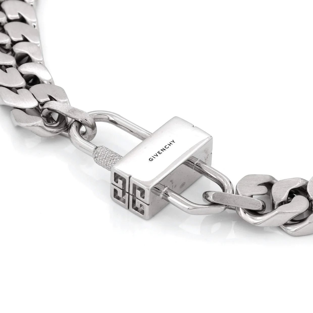 Lock G-Chain Station Necklace Metal - Deep Luxury