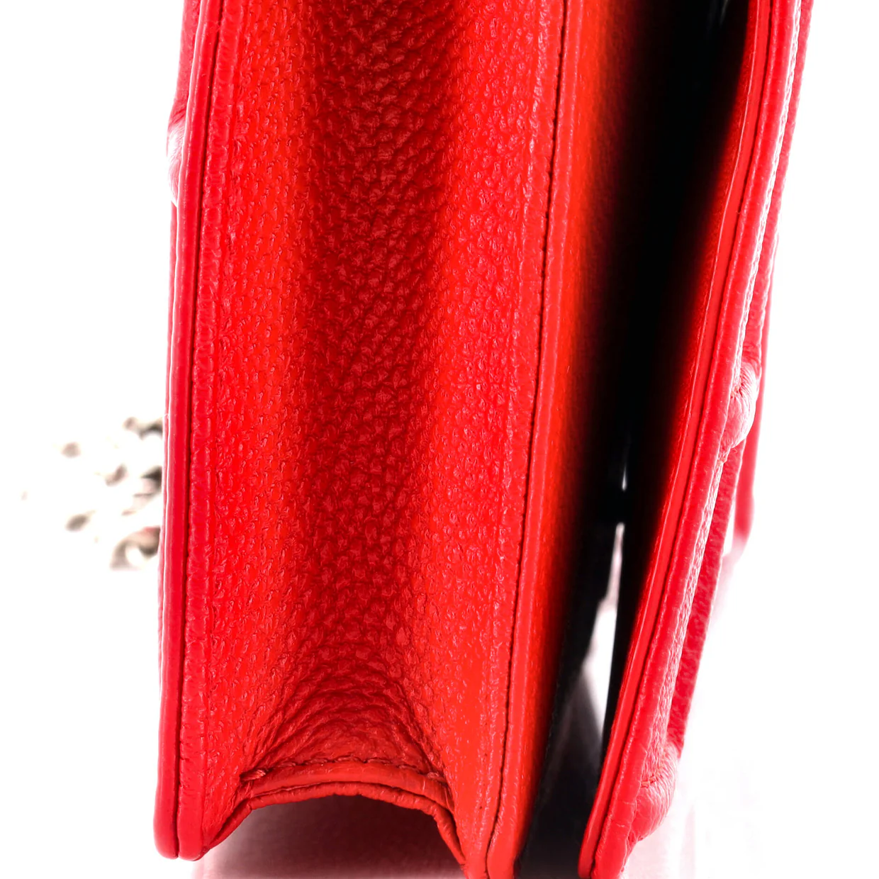 Diorama Wallet on Chain Leather - Deep Luxury