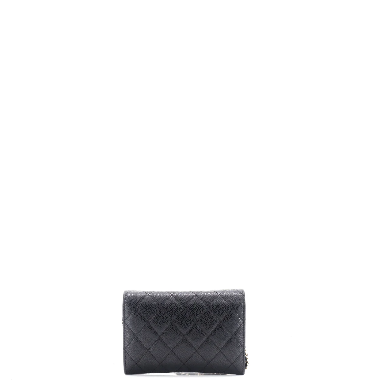 Classic Flap Wallet Crossbody Bag Quilted Caviar Mini - Deep Luxury