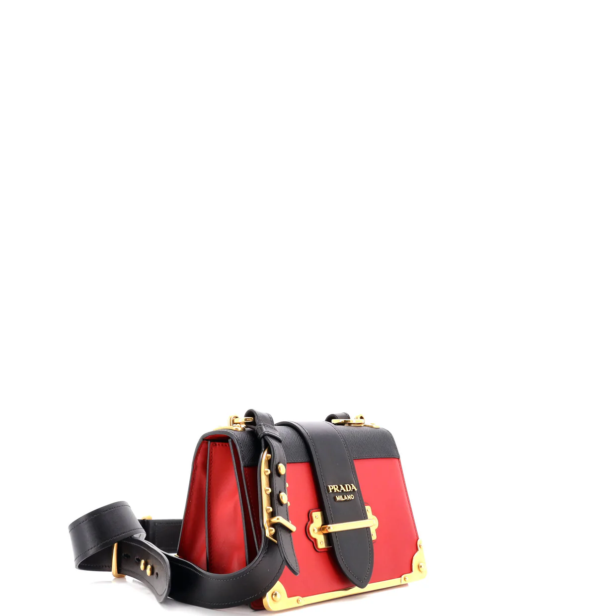 Cahier Chain Crossbody Bag City Calf and Saffiano Small - Deep Luxury