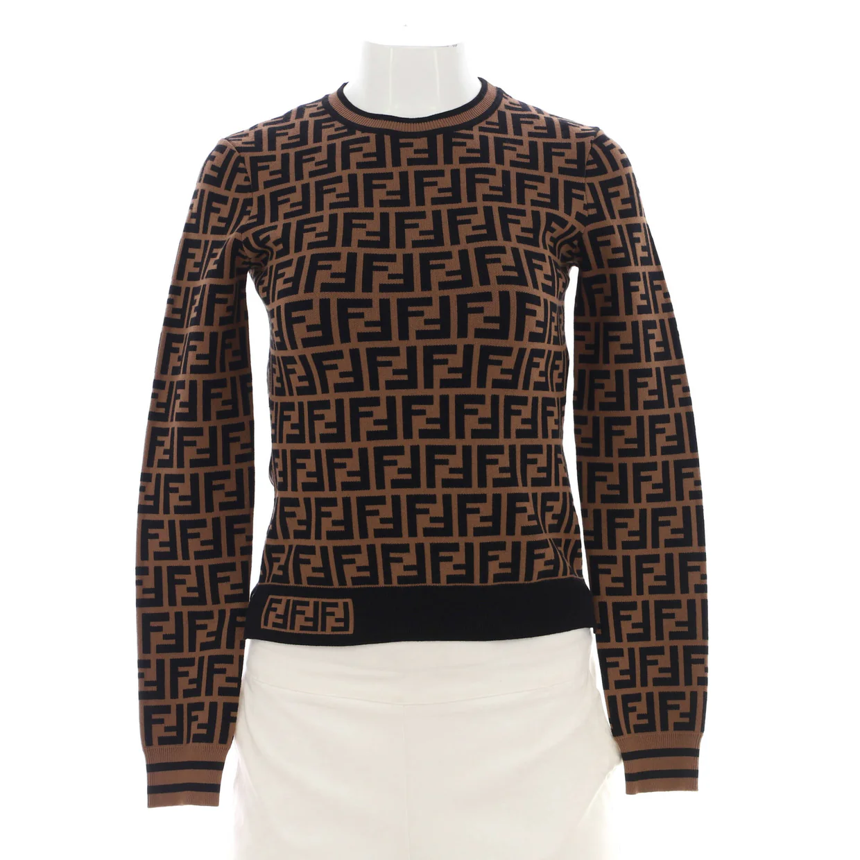 Women's Long Sleeve Crewneck Sweater Zucca Viscose Blend - Deep Luxury