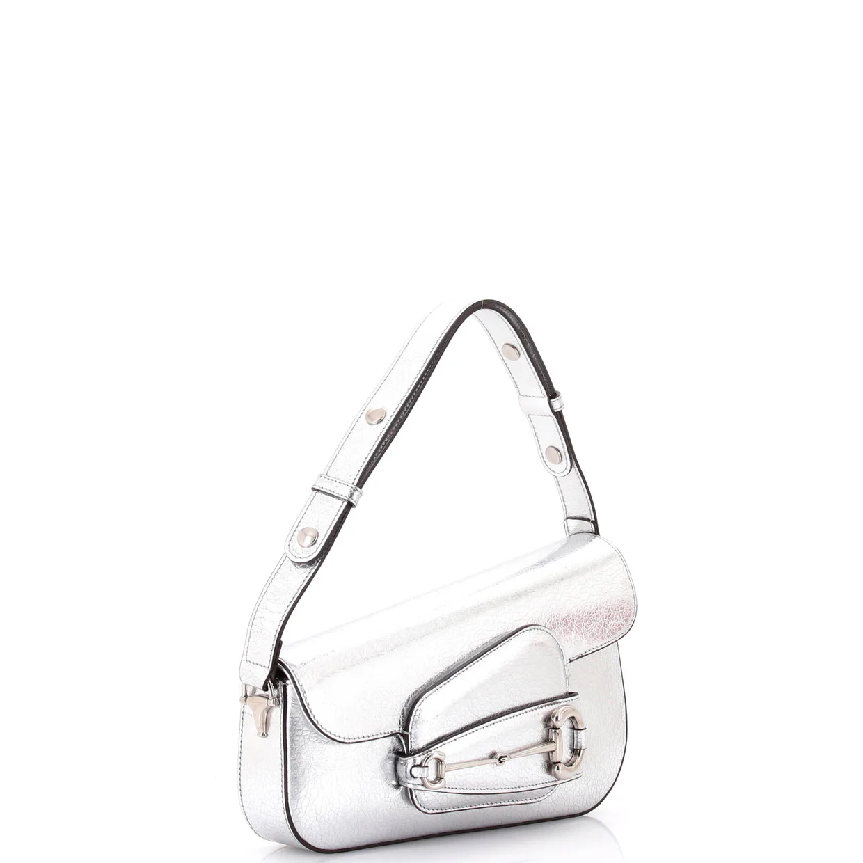 Horsebit 1955 Asymmetric Shoulder Bag Leather Small - Deep Luxury