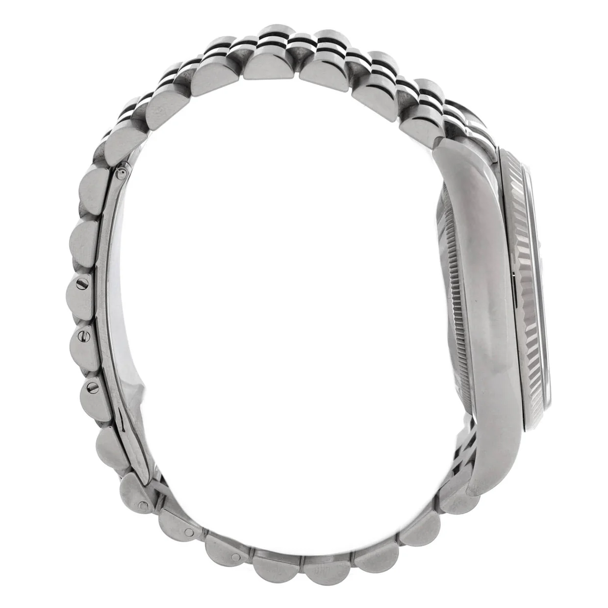 Oyster Perpetual Datejust Automatic Watch Stainless Steel and White Gold with Diamond Markers 36 - Deep Luxury