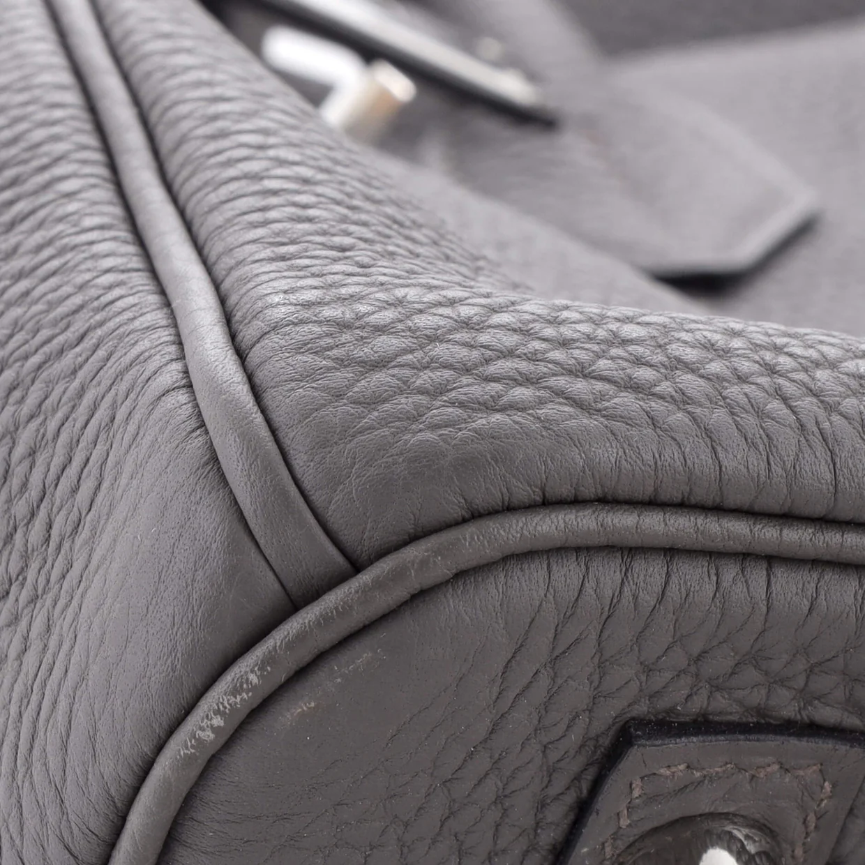 Birkin Handbag Grey Togo with Palladium Hardware 30 - Deep Luxury