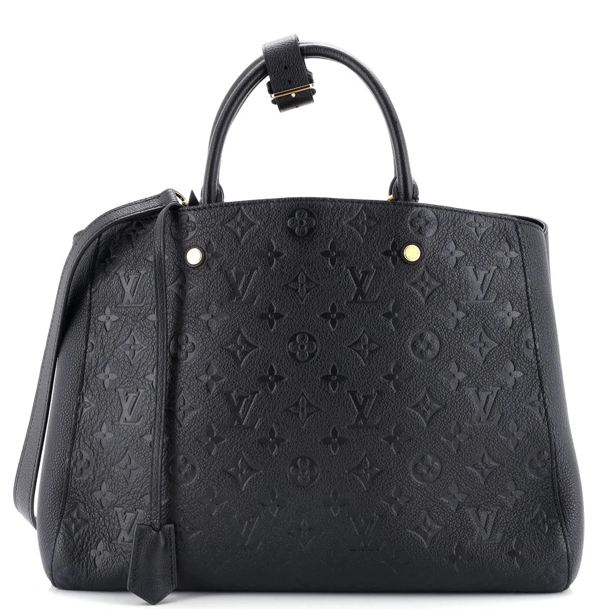 Montaigne Handbag Monogram Empreinte Leather GM - Deep Luxury