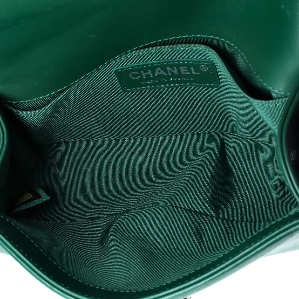 Boy Flap Bag Studded Chevron Calfskin with Tweed Small - Deep Luxury