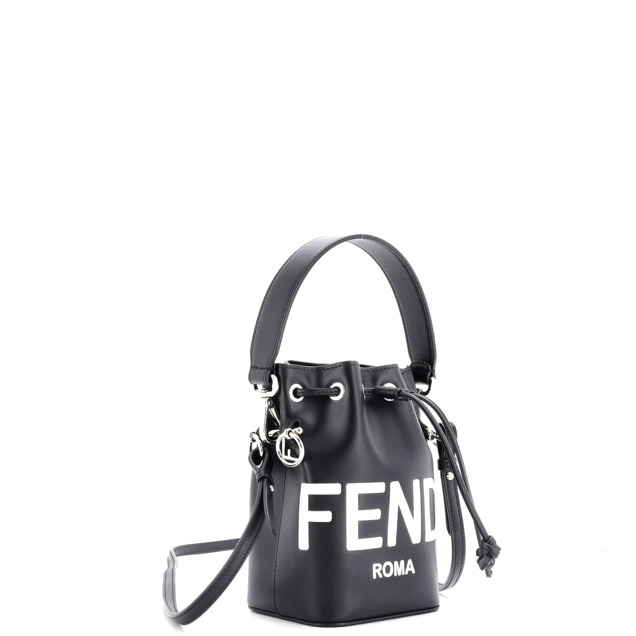 Logo Mon Tresor Bucket Bag Leather Mini - Deep Luxury