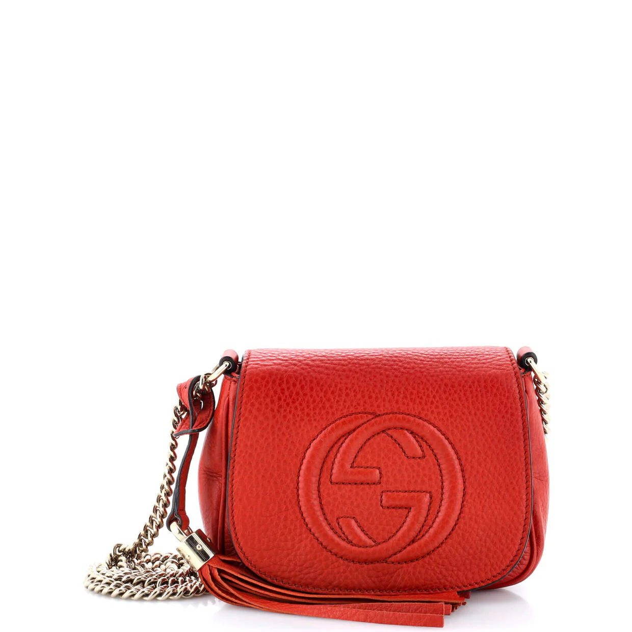 Soho Chain Crossbody Bag Leather Small - Deep Luxury