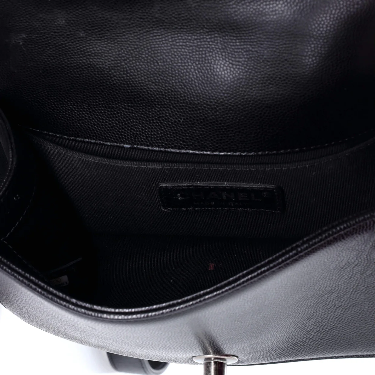 Boy Flap Bag Quilted Caviar Small - Deep Luxury