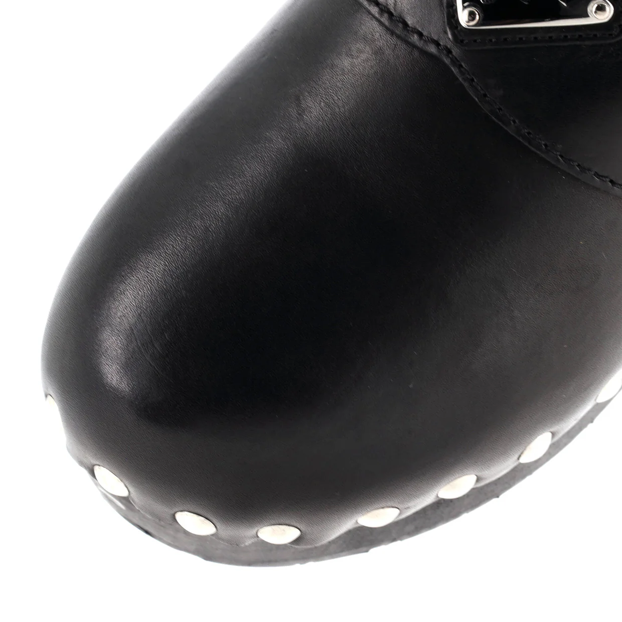 Women's Logo Mule Clogs Leather - Deep Luxury