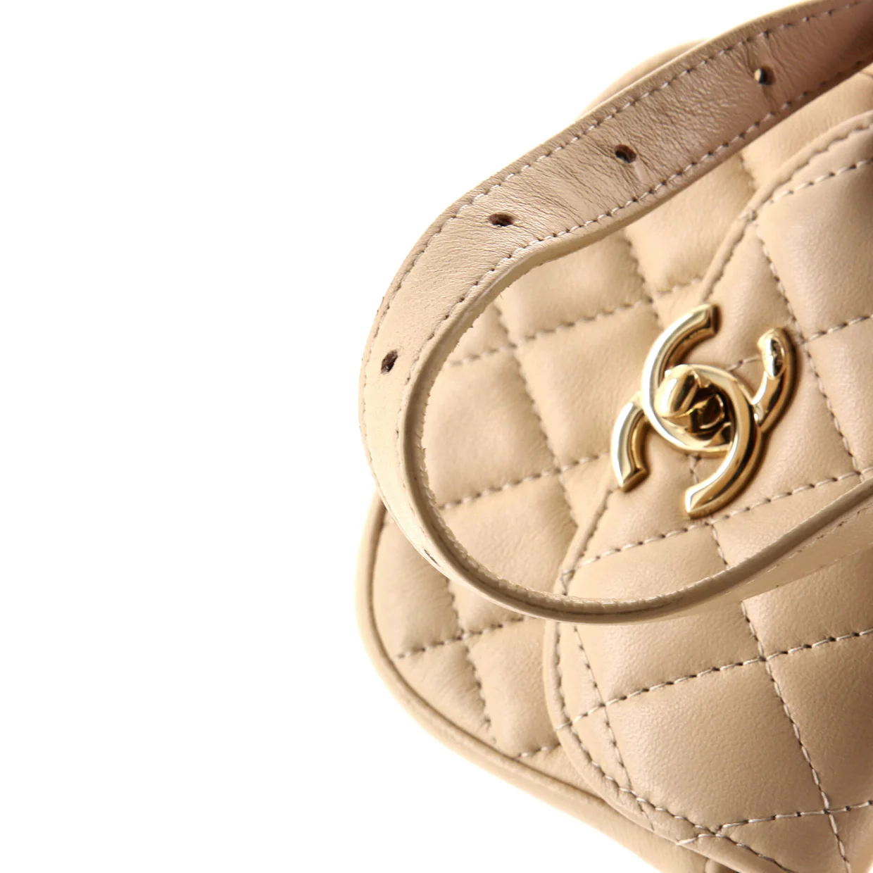 CC Waist Bag with Coin Purse Quilted Lambskin and Tweed - Deep Luxury