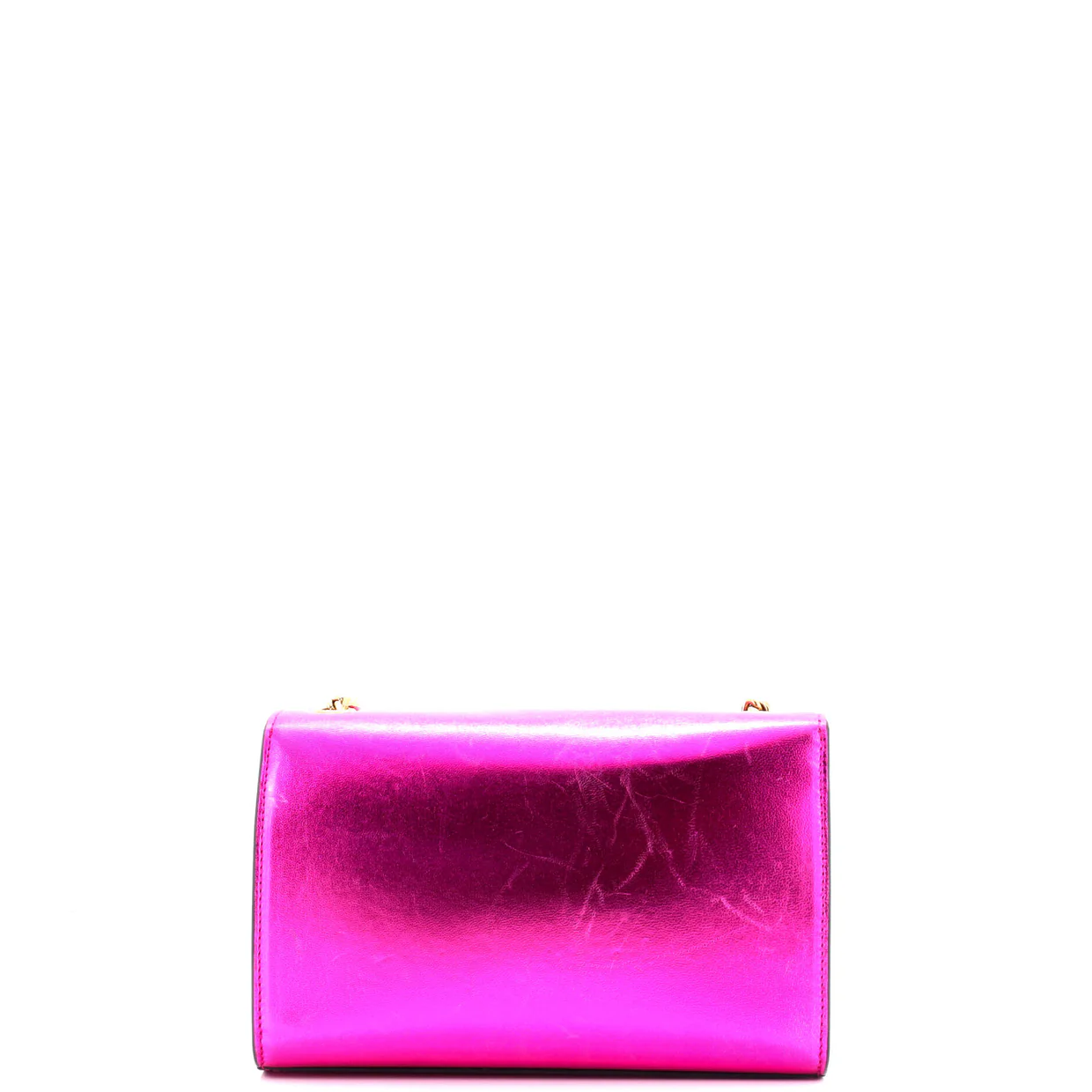 Classic Monogram Crossbody Bag Metallic Leather Medium - Deep Luxury