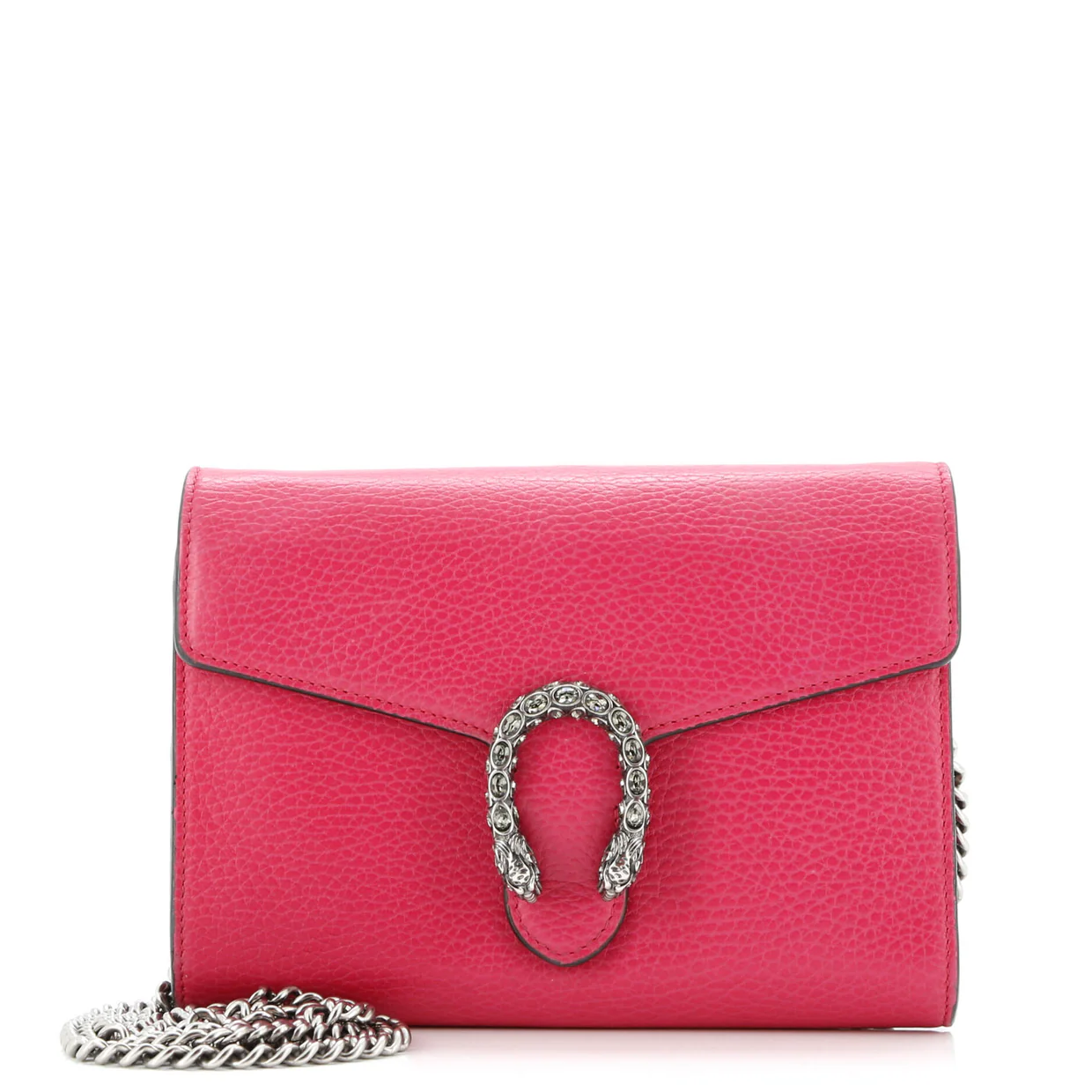 Dionysus Chain Wallet Leather with Embellished Detail Small - Deep Luxury