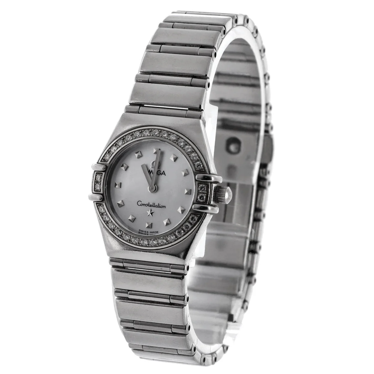 Constellation Quartz Watch Stainless Steel with Diamond Bezel and Mother of Pearl 23 - Deep Luxury
