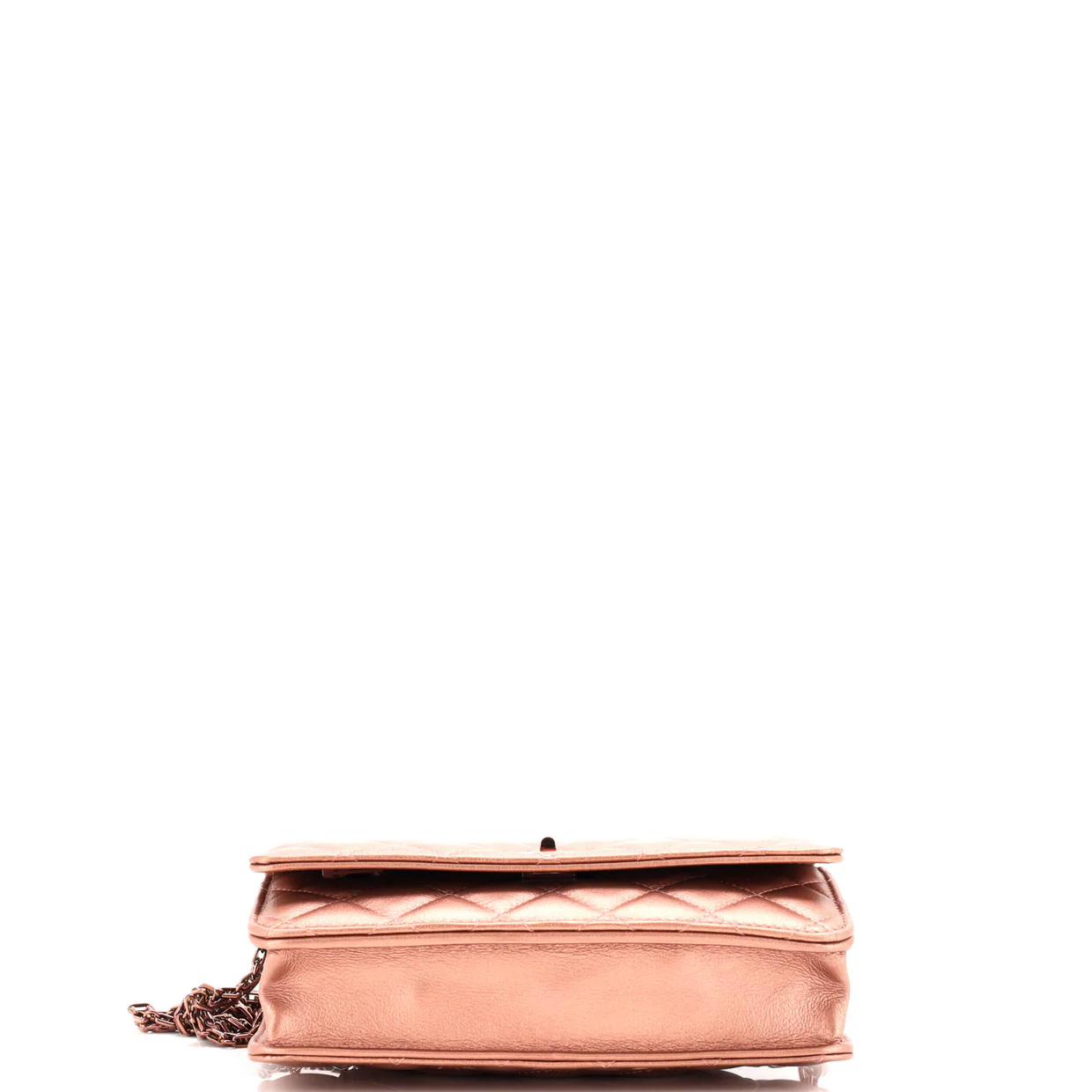 Reissue 2.55 Wallet on Chain Quilted Metallic Calfskin - Deep Luxury