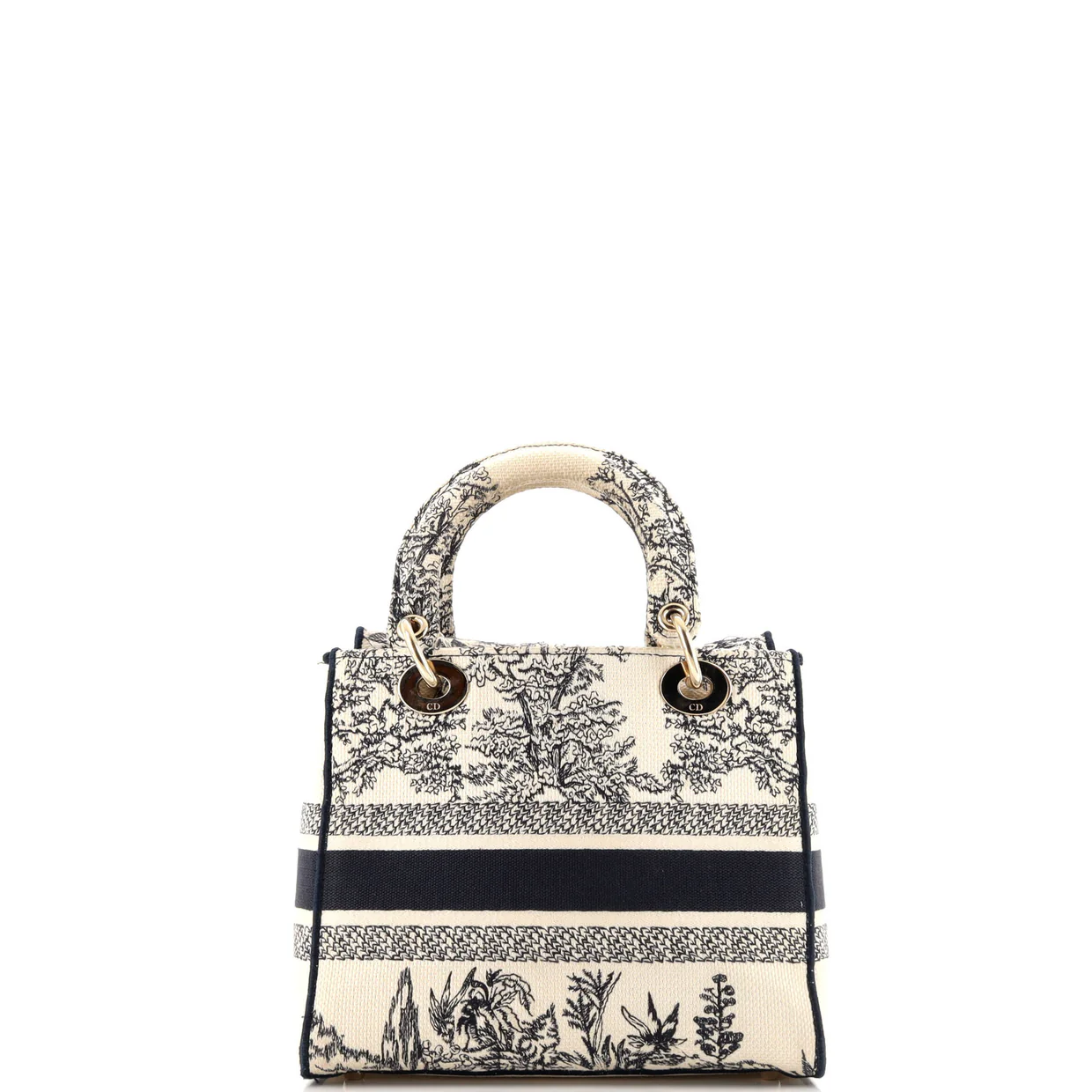 Toile de Jouy Lady D-Lite Bag Embroidered Canvas - Deep Luxury