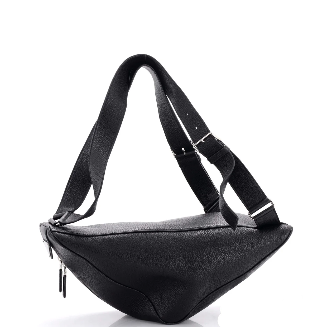 Triangle Zip Backpack Leather - Deep Luxury