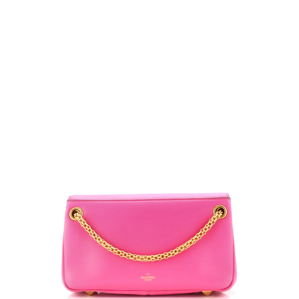 Stud Sign Shoulder Bag Leather - Deep Luxury
