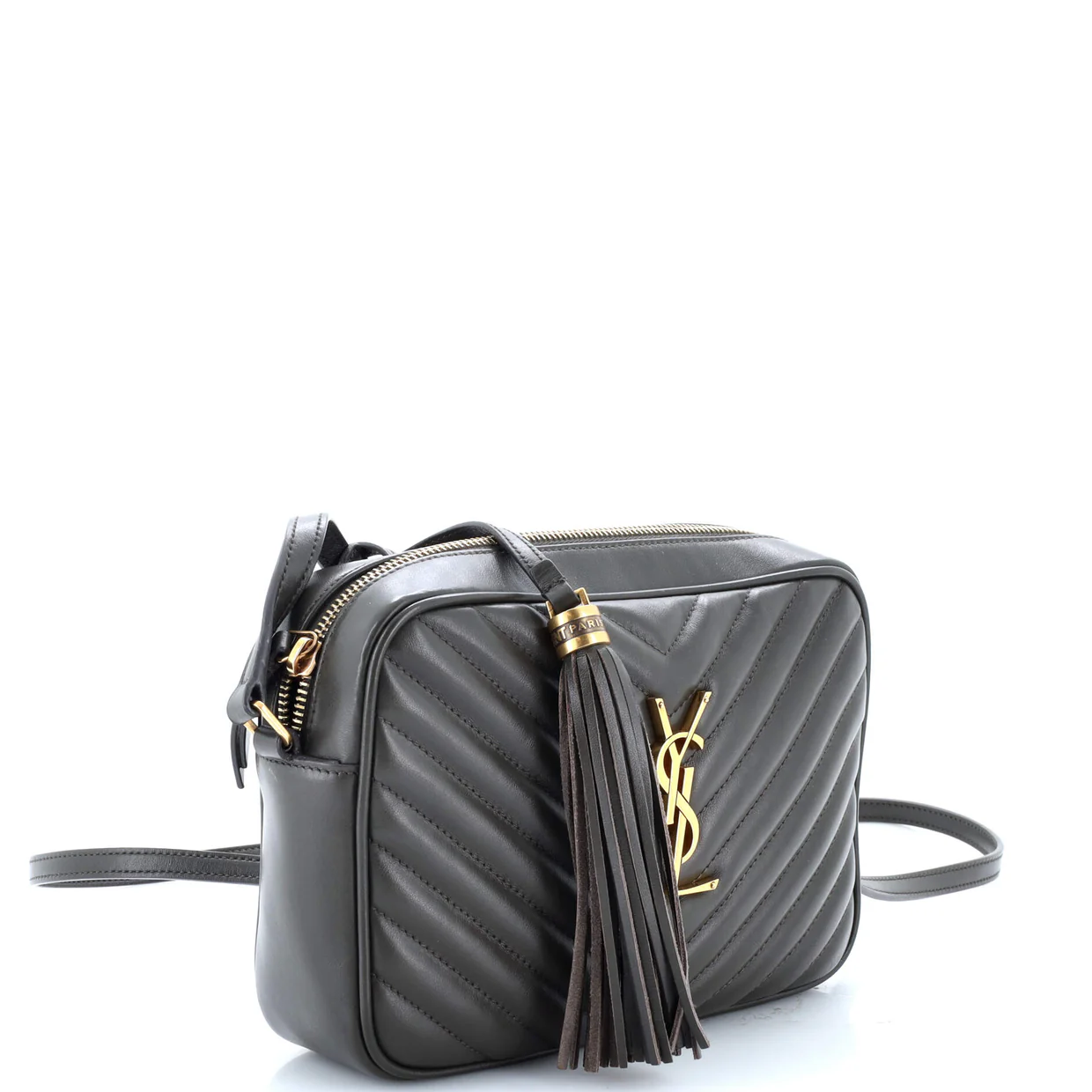 Lou Camera Bag Matelasse Chevron Leather Small - Deep Luxury