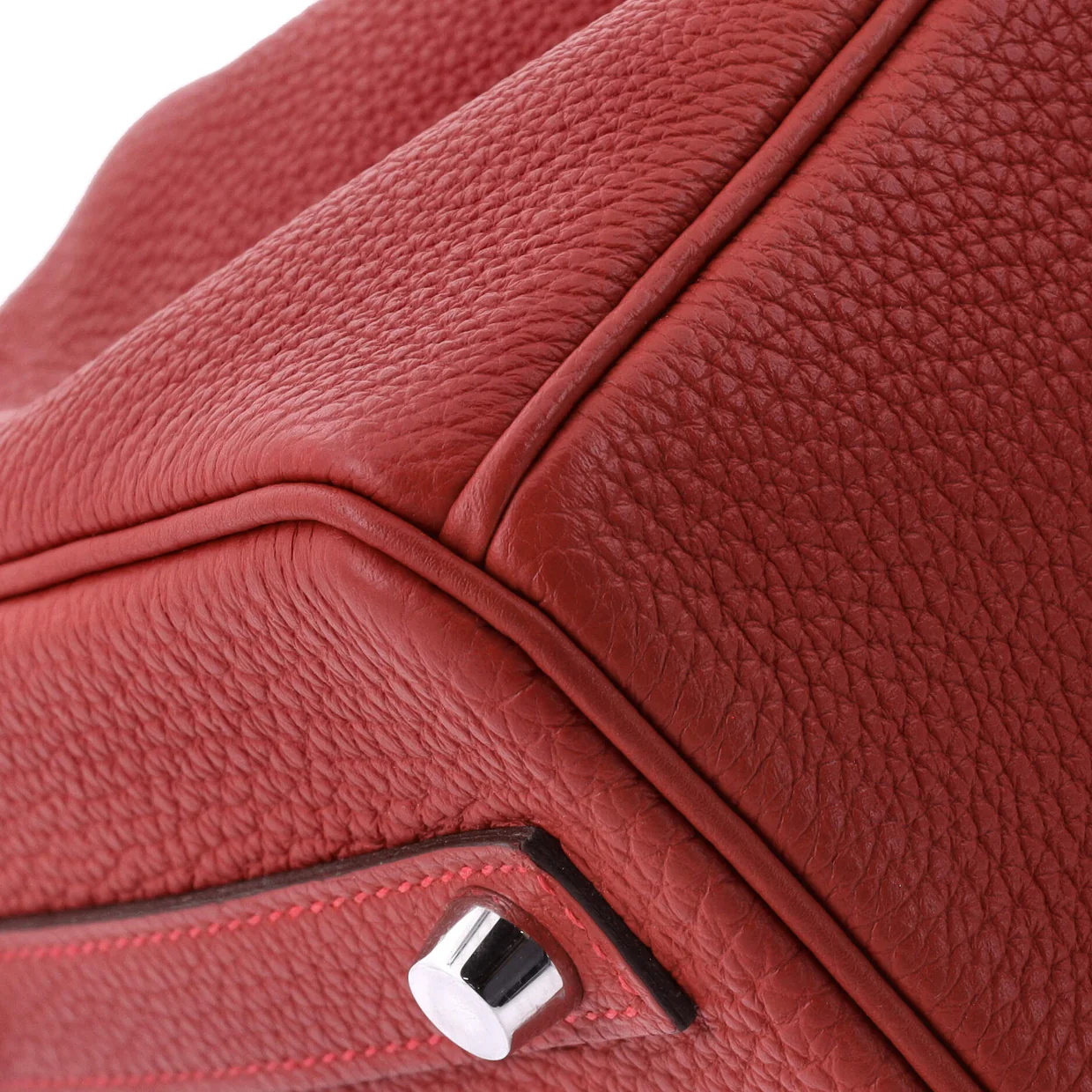 Birkin Handbag Rouge Vif Togo with Palladium Hardware 30 - Deep Luxury