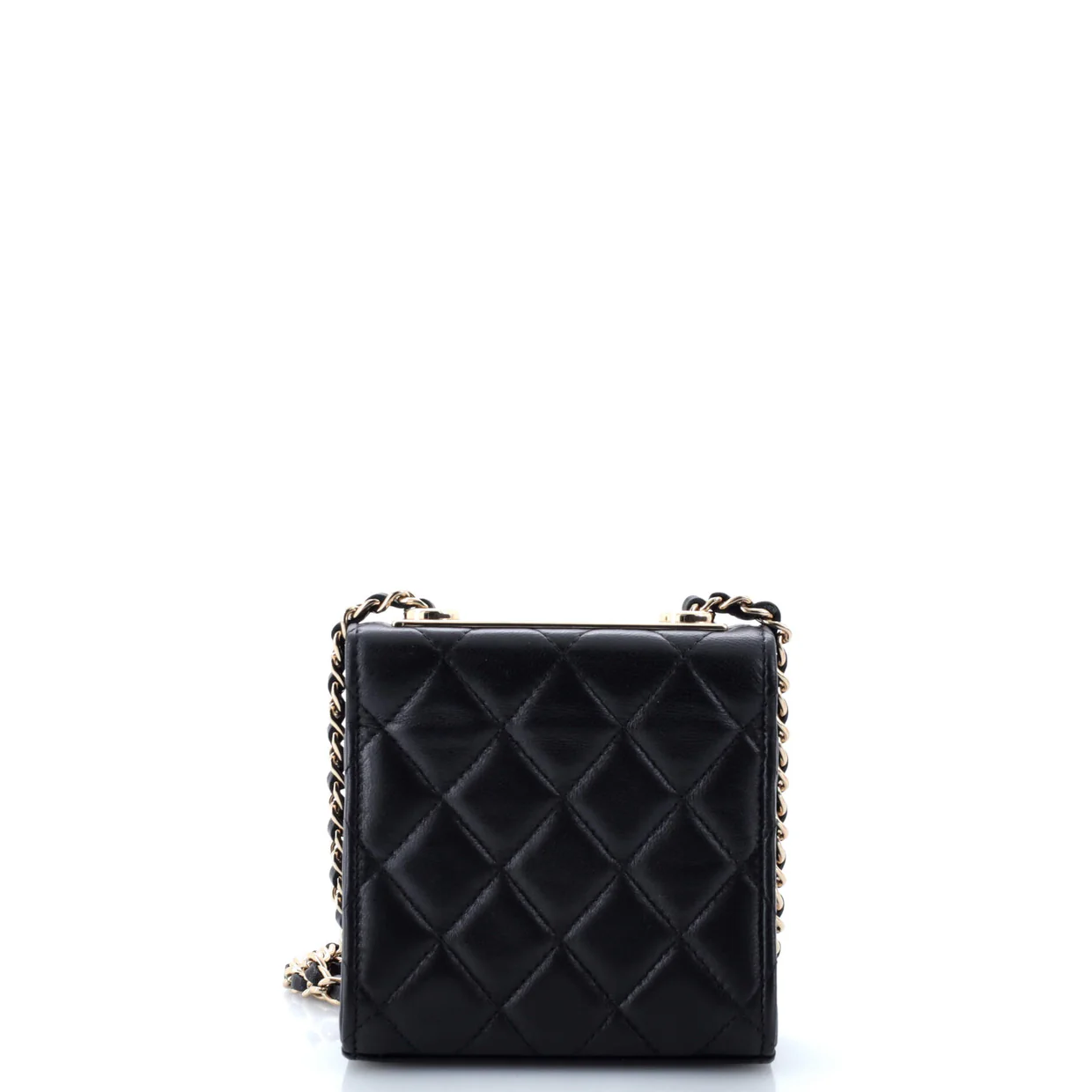 Trendy CC Clutch with Chain Quilted Lambskin Small - Deep Luxury