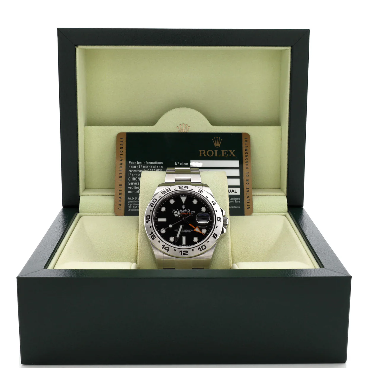 Oyster Perpetual Explorer II Automatic Watch Stainless Steel 42 - Deep Luxury