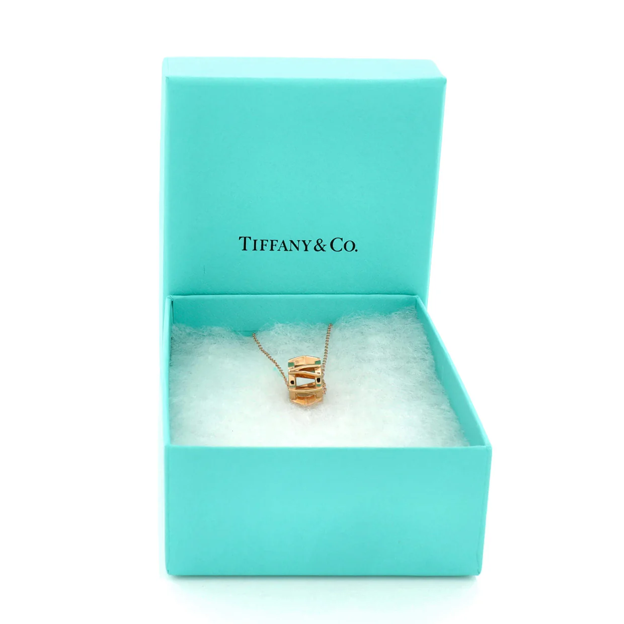 Atlas X Open Pendant Necklace 18K Rose Gold - Deep Luxury