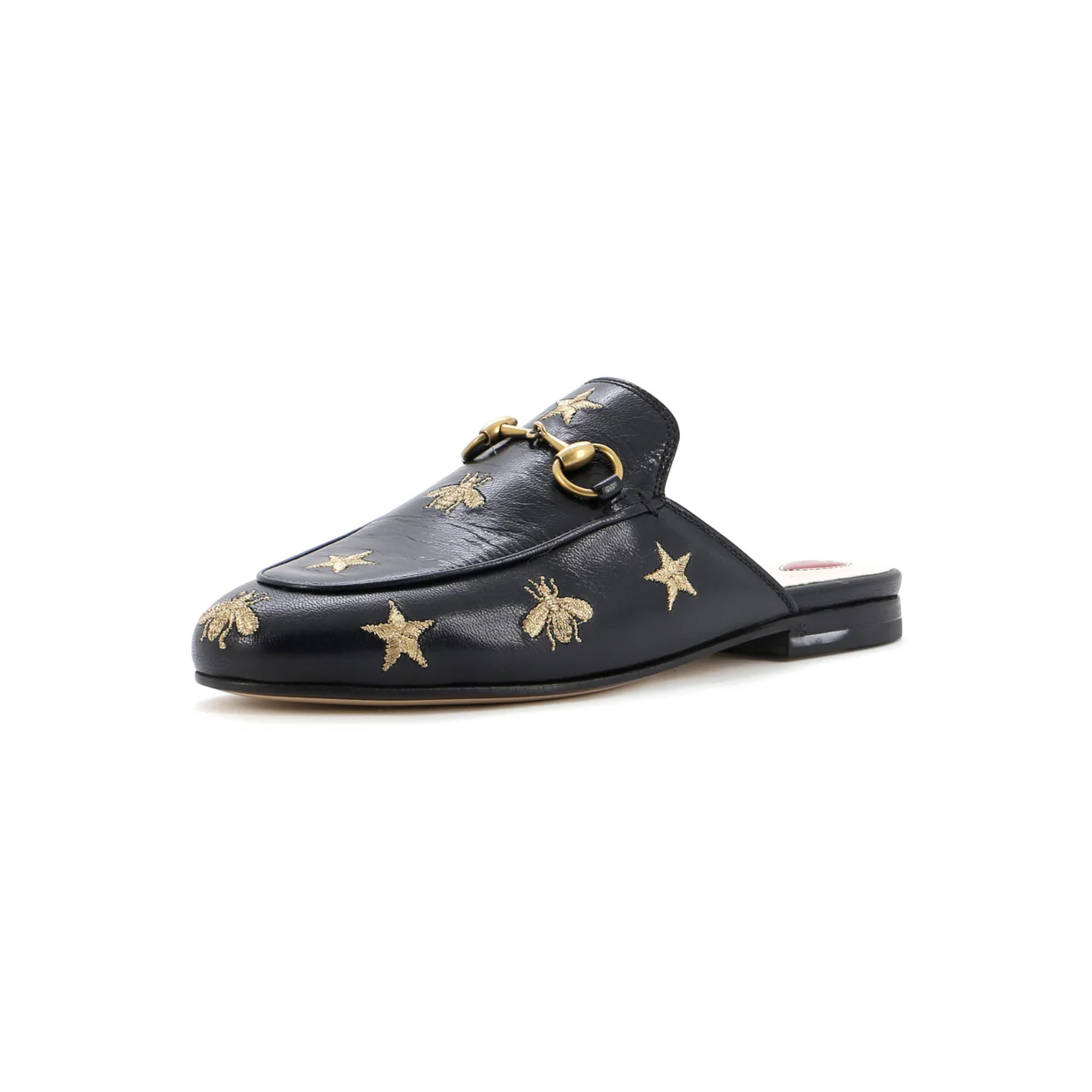 Women's Princetown Mules Embroidered Leather - Deep Luxury