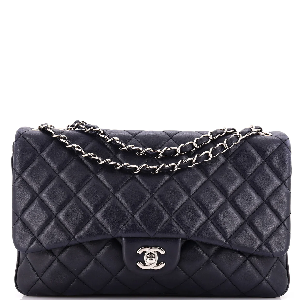 3 Flap Bag NM Quilted Lambskin Jumbo - Deep Luxury