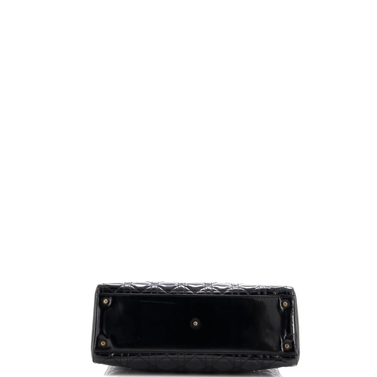 Lady Dior Bag Cannage Quilt Patent Large - Deep Luxury