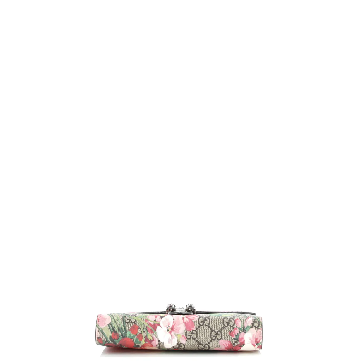 Dionysus Chain Wallet Blooms Print GG Coated Canvas Small - Deep Luxury