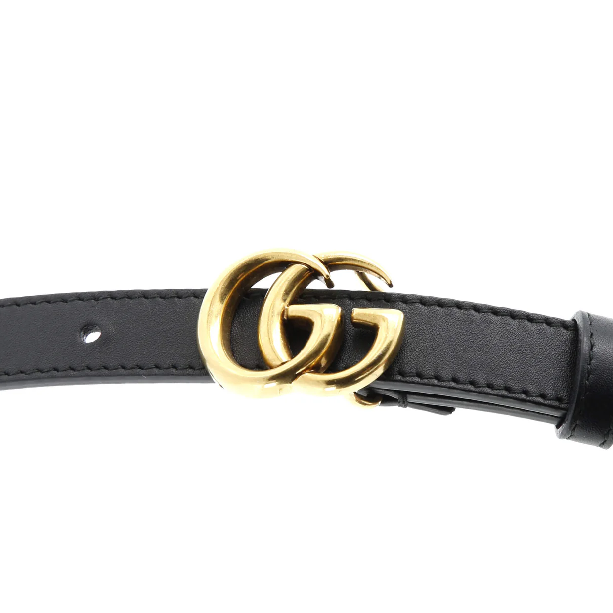 GG Marmont Belt Leather Thin - Deep Luxury