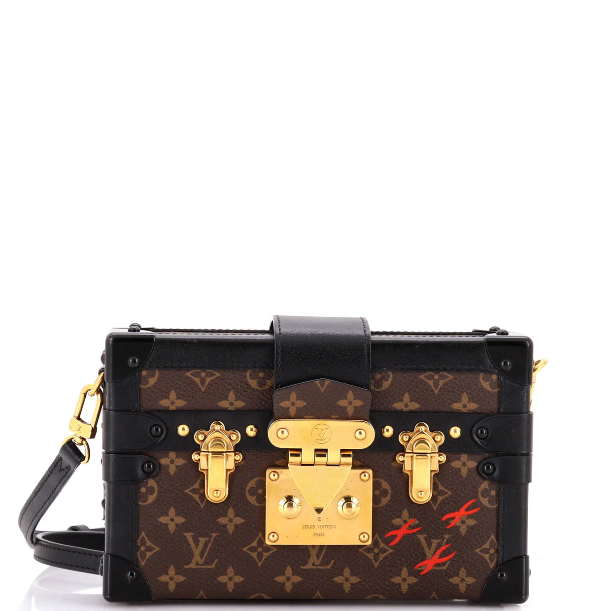 Petite Malle Handbag Monogram Canvas - Deep Luxury