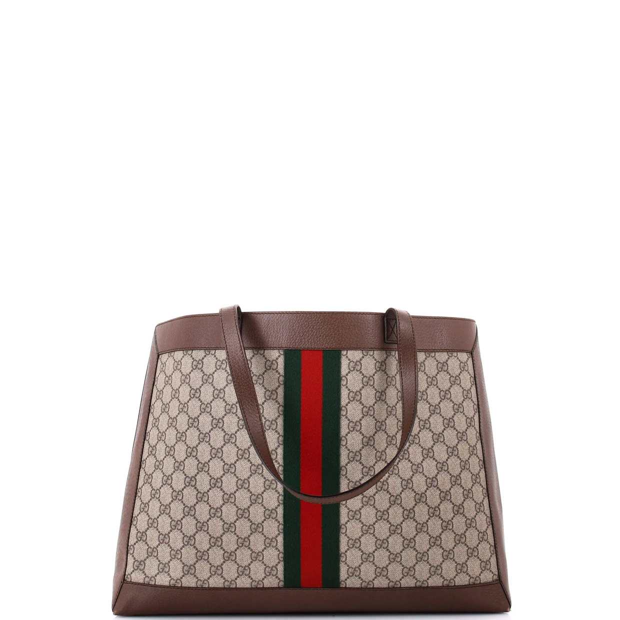 Ophidia Soft Open Tote GG Coated Canvas East West - Deep Luxury