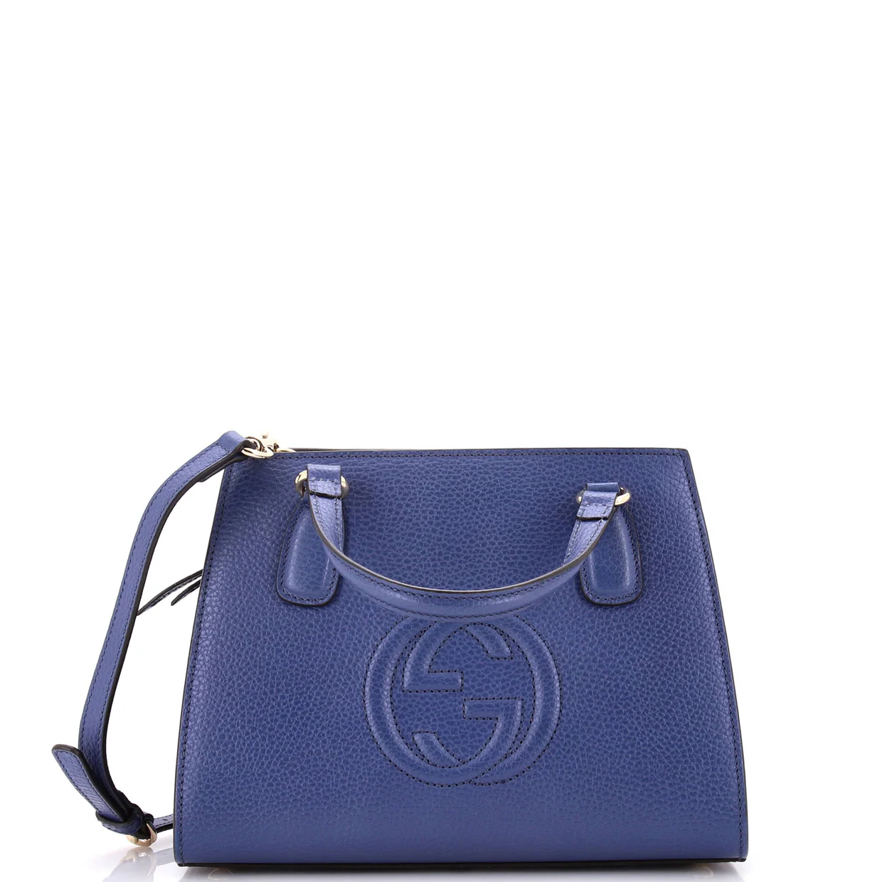 Soho Convertible Top Handle Satchel Leather Small - Deep Luxury