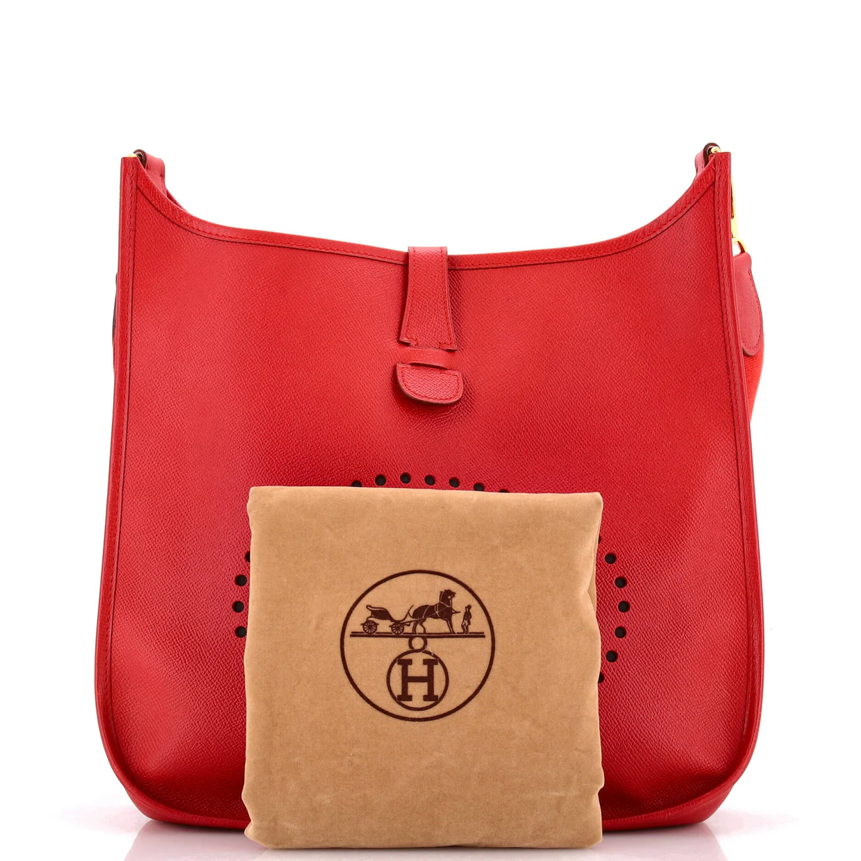Evelyne Bag Gen I Courchevel GM - Deep Luxury