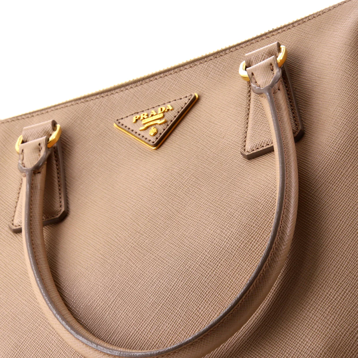 Double Zip Lux Tote Saffiano Leather Medium - Deep Luxury