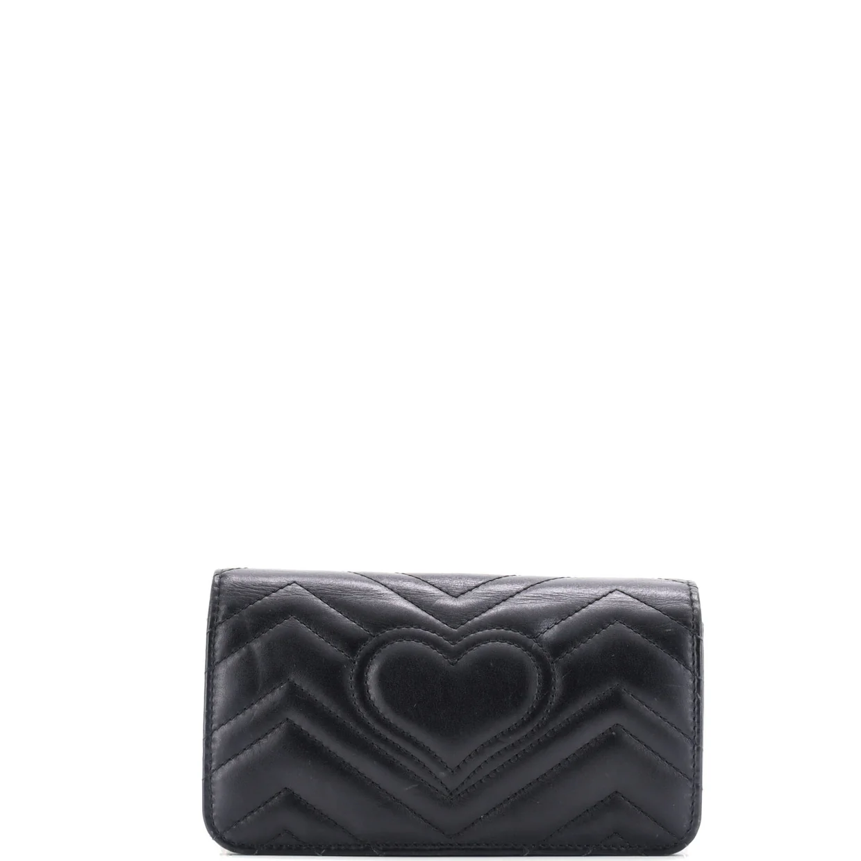 GG Marmont Chain Flap Bag Embellished Matelasse Leather Mini - Deep Luxury