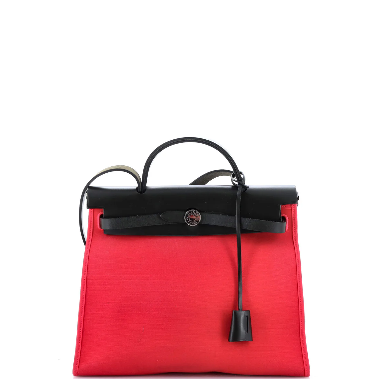 Herbag Zip Leather and Toile 31 - Deep Luxury